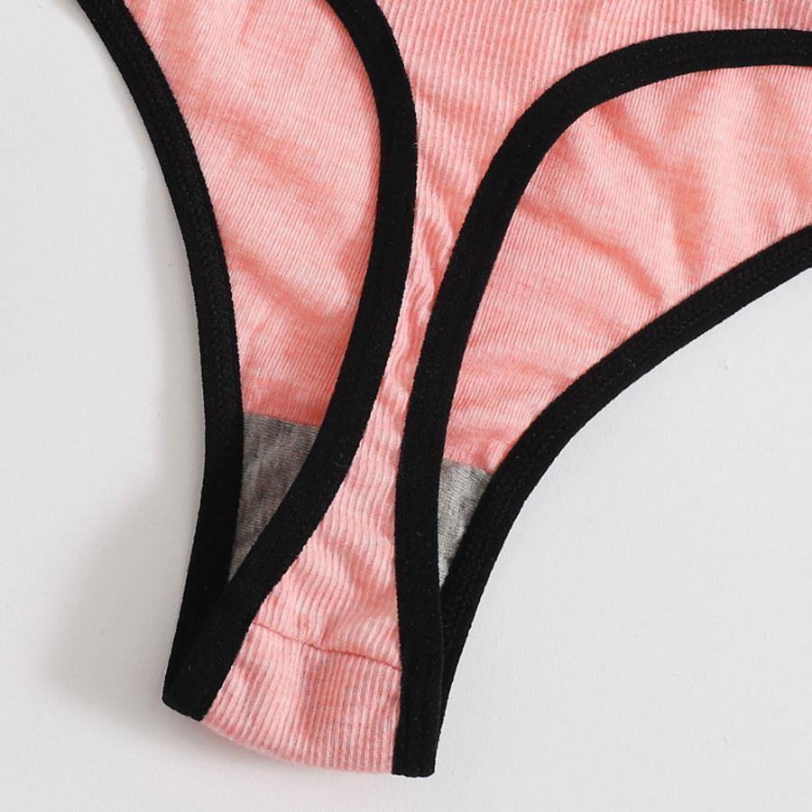 3 pcs sexy slight stretch letter printing panties