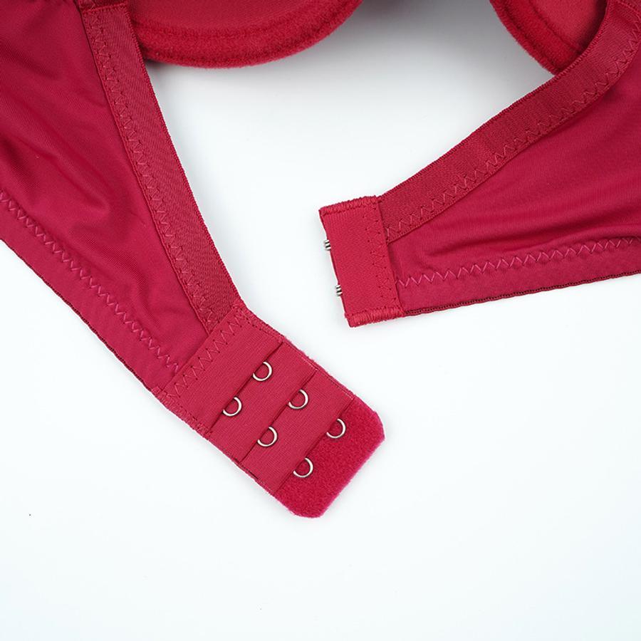 Sexy slight stretch mesh stitching padded underwire bow gathered bra