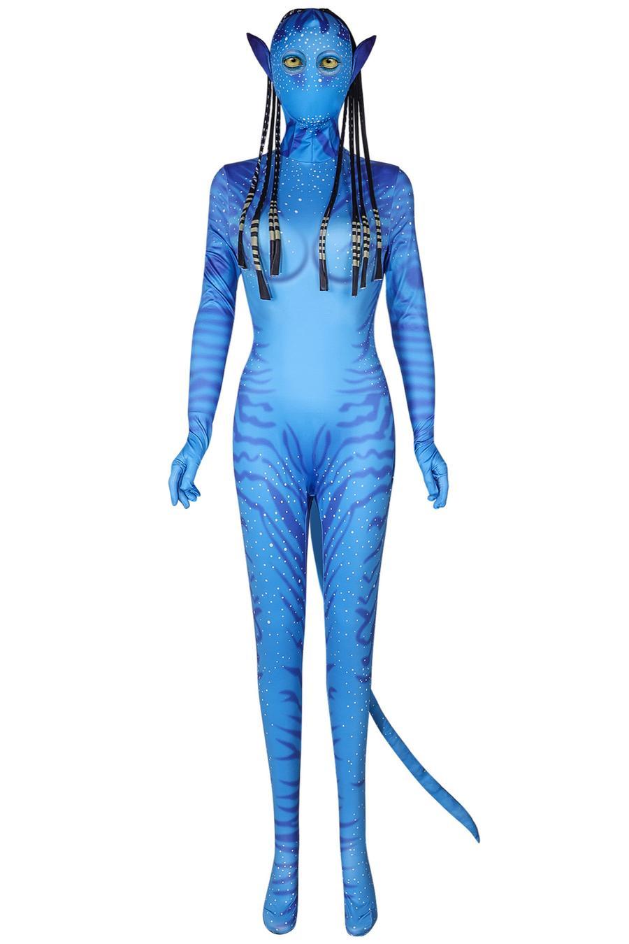 Sexy slight stretch zip-up woman's role costumes size run small (contain hair& ear& tail)