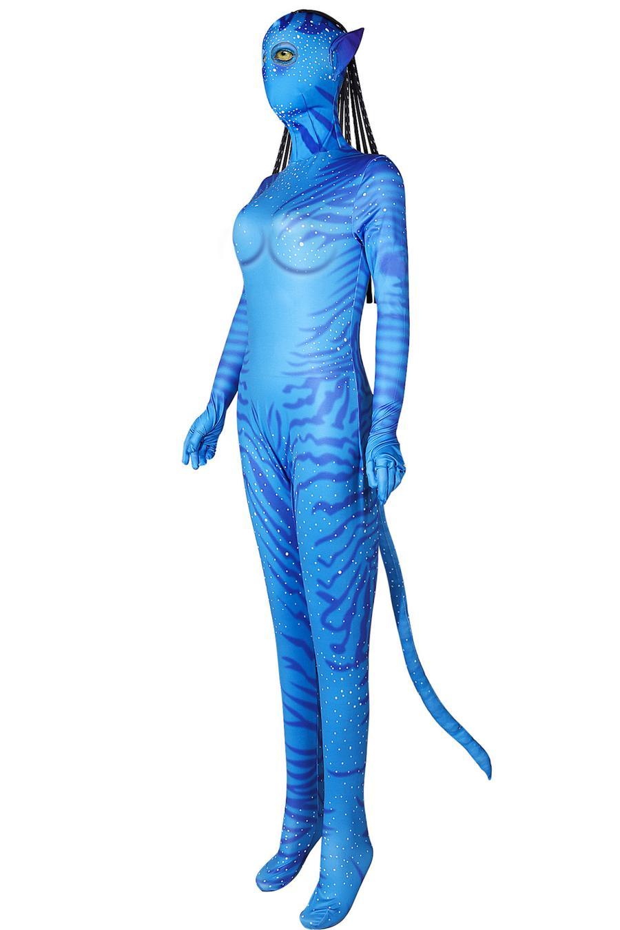 Sexy slight stretch zip-up woman's role costumes size run small (contain hair& ear& tail)