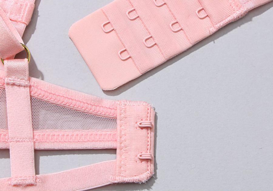 Sexy slight stretch lace mesh see-through underwire bralette