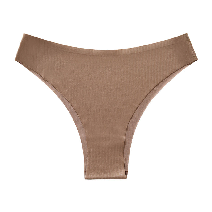 Sexy slight stretch solid color no trace thin breathable quick-drying briefs