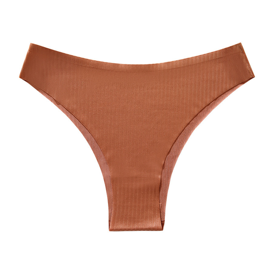 Sexy slight stretch solid color no trace thin breathable quick-drying briefs