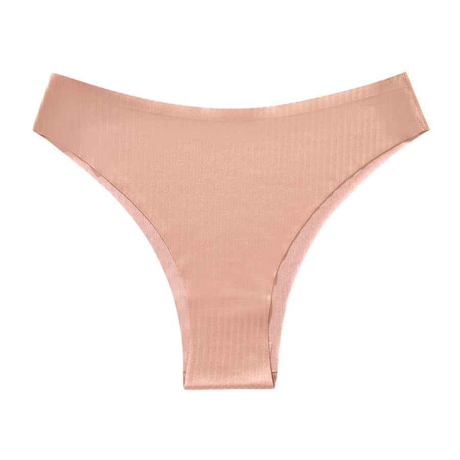 Sexy slight stretch solid color no trace thin breathable quick-drying briefs