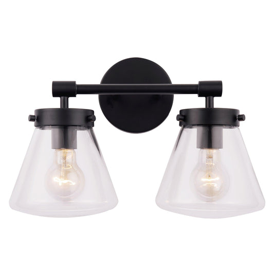 Gleam Modern Farmhouse 2-Light Vanity Light