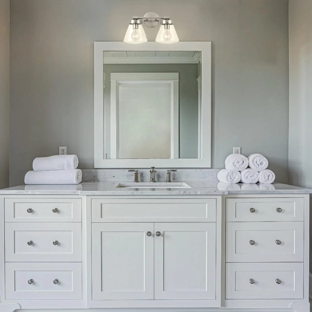 Gleam Modern Farmhouse 2-Light Vanity Light