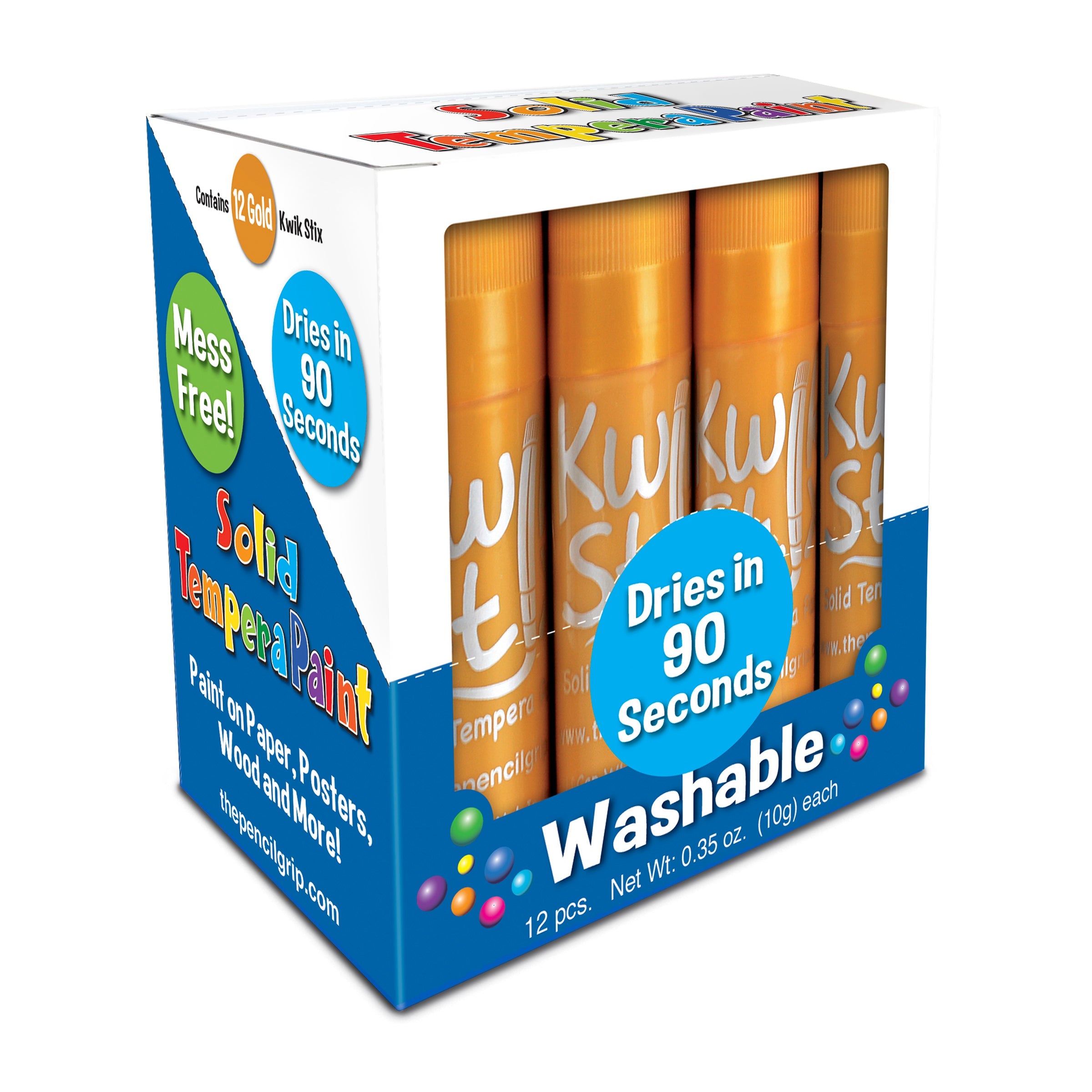 Single Colored Kwik Stix, Set of 12, Available in Various Colors