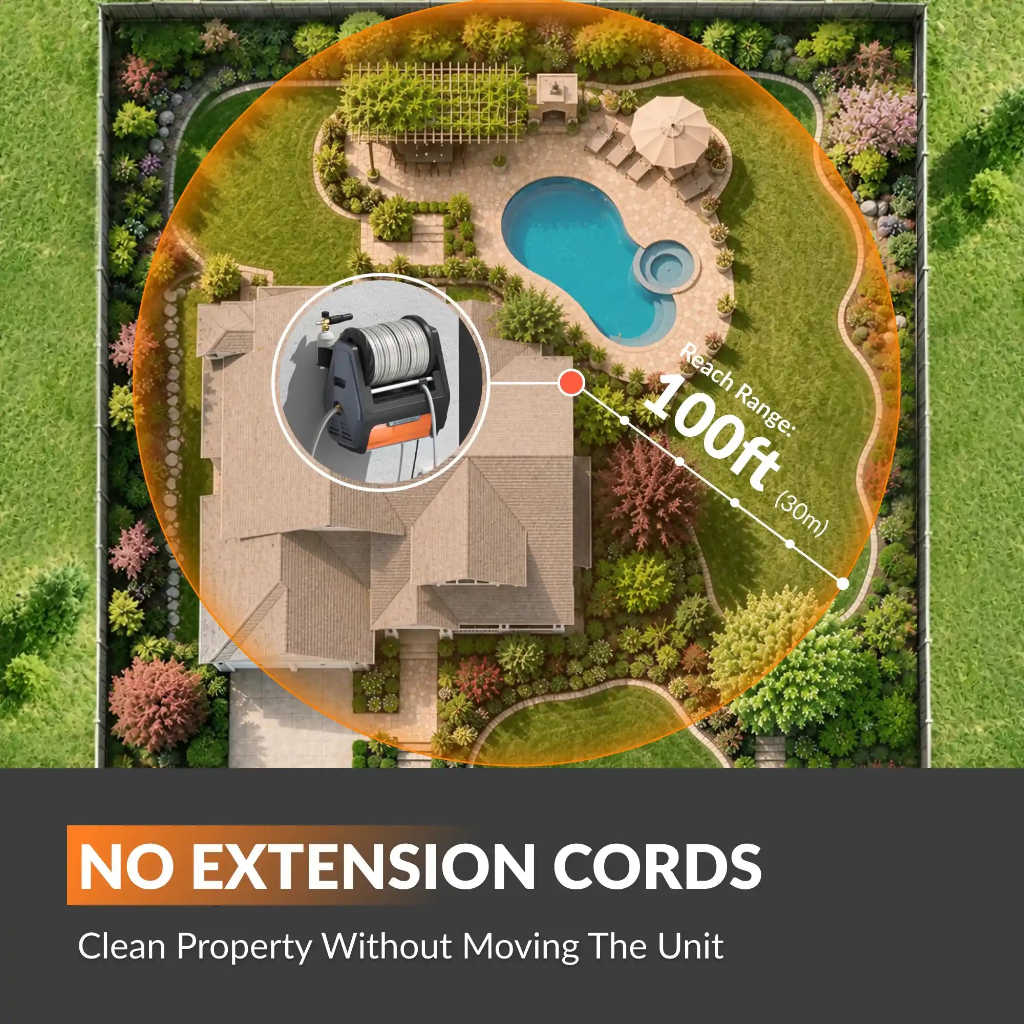 Grandfalls Retractable Pressure Washer Pro