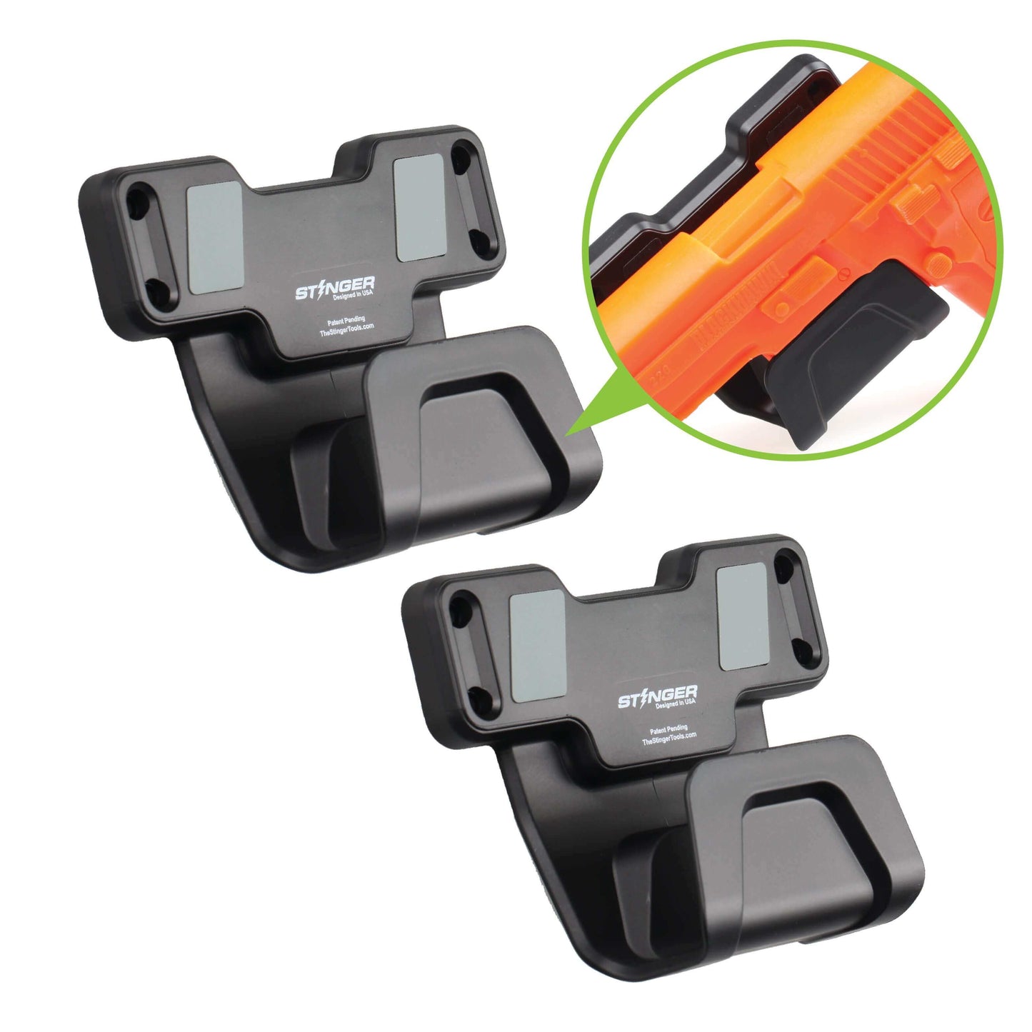 Stinger Magnetic Gun Mount (M1) w/ Safety Trigger Guard Protection