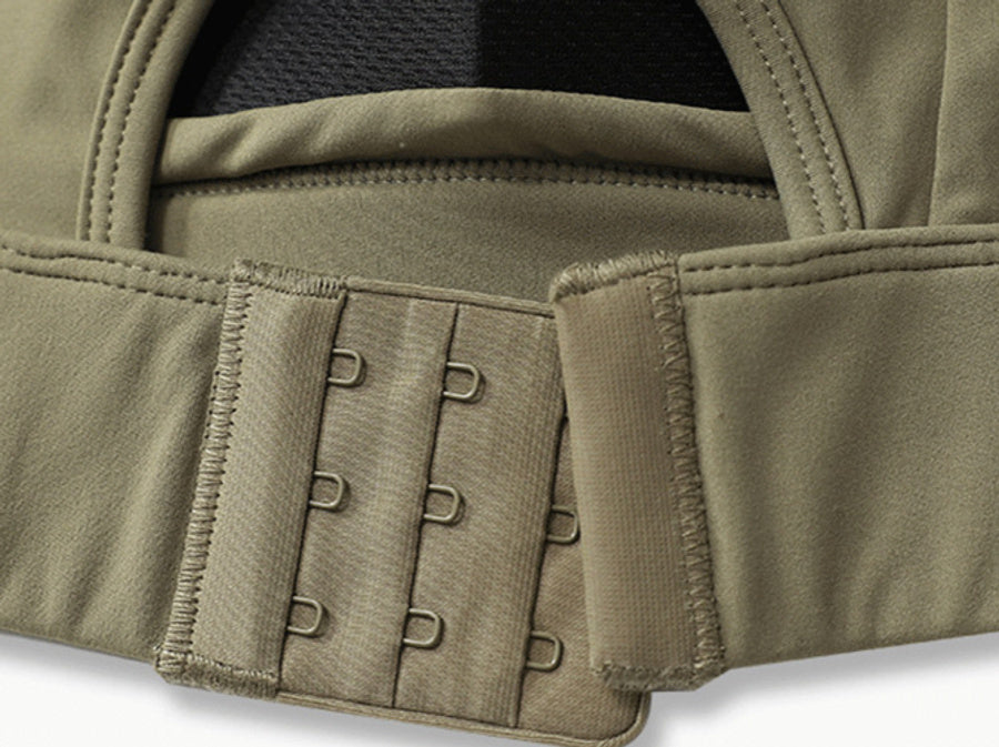 Sports high stretch 3 colors padded velcro yoga vest(size run small)