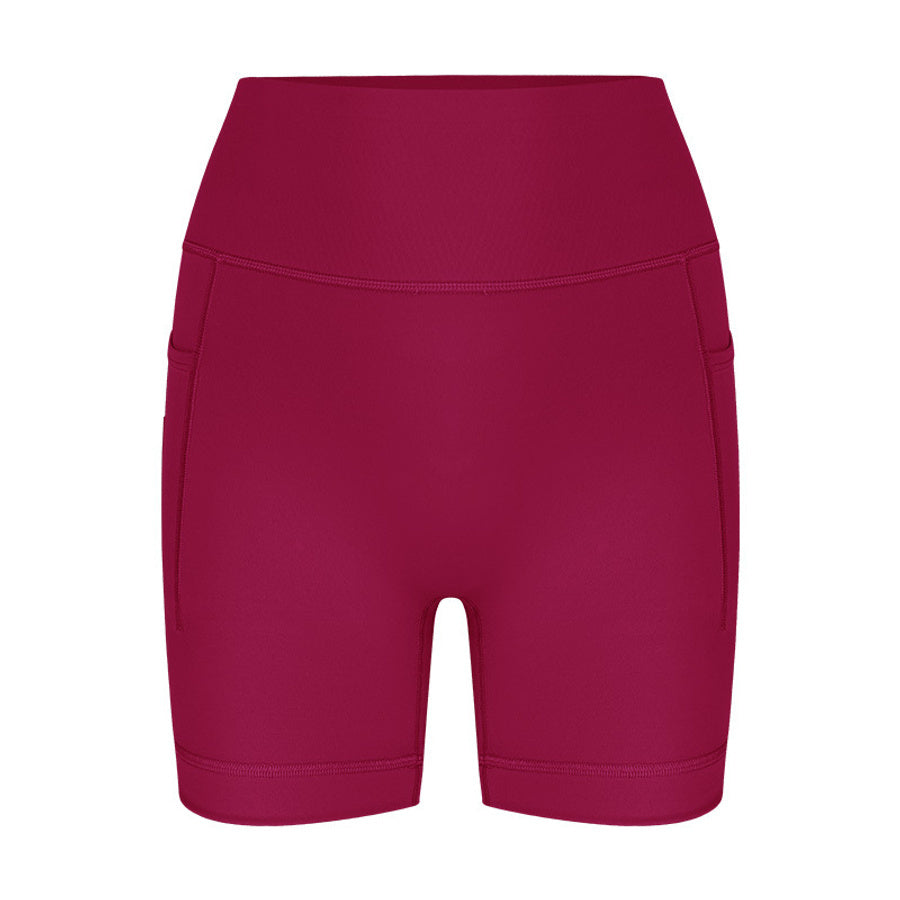 Sports high stretch tight high waist tummy control yoga shorts