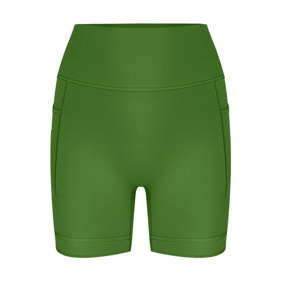 Sports high stretch tight high waist tummy control yoga shorts