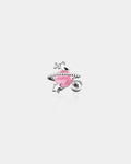 Pink Gem Planet Helix Stud