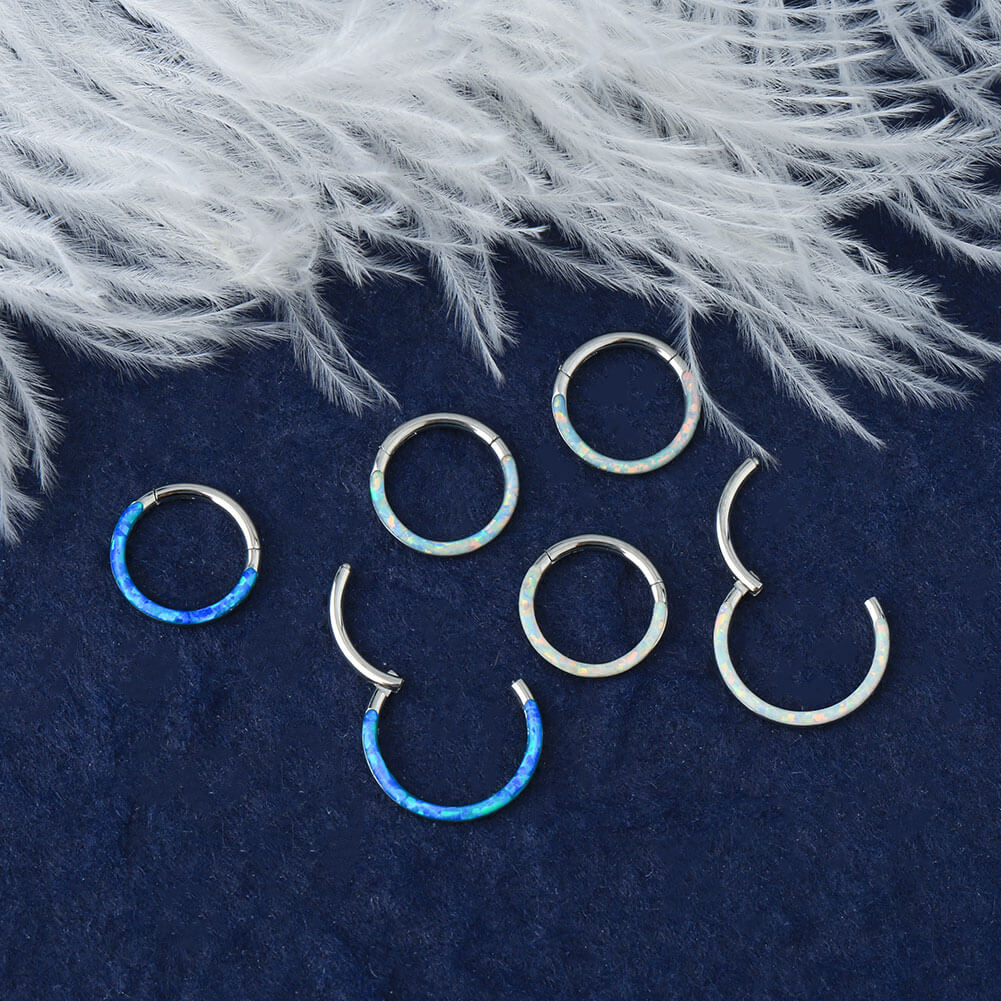 Synthetic Opal Hinged Segment Cartilage Hoop