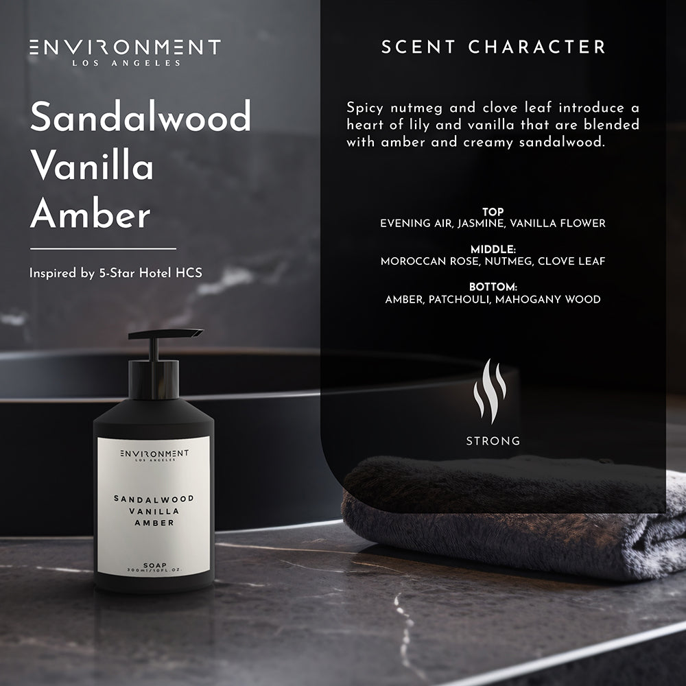 Sandalwood | Vanilla | Amber Hand Soap (Inspired by Hotel Costes®)