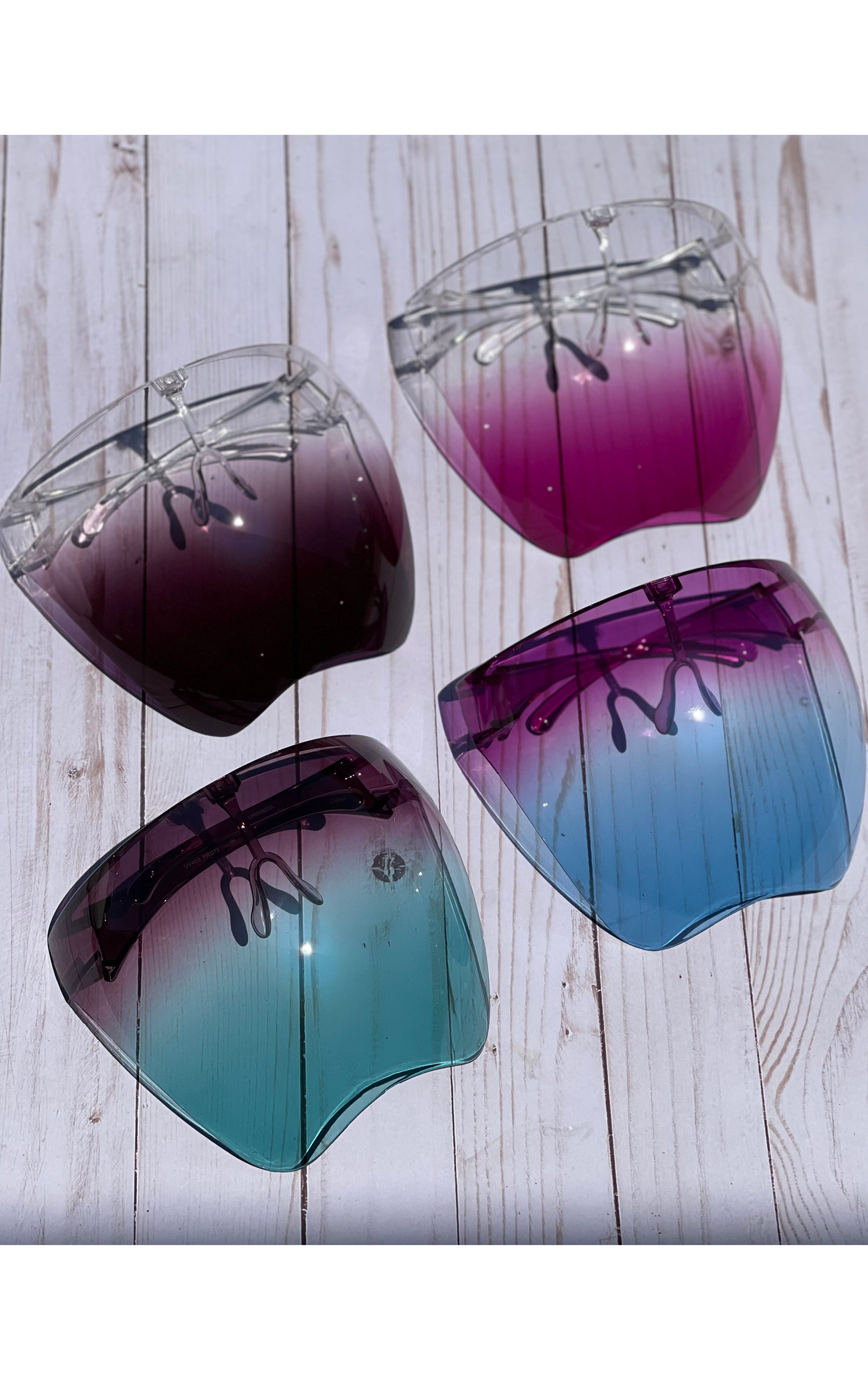 Lux: Ombre Face Shield Sunglasses