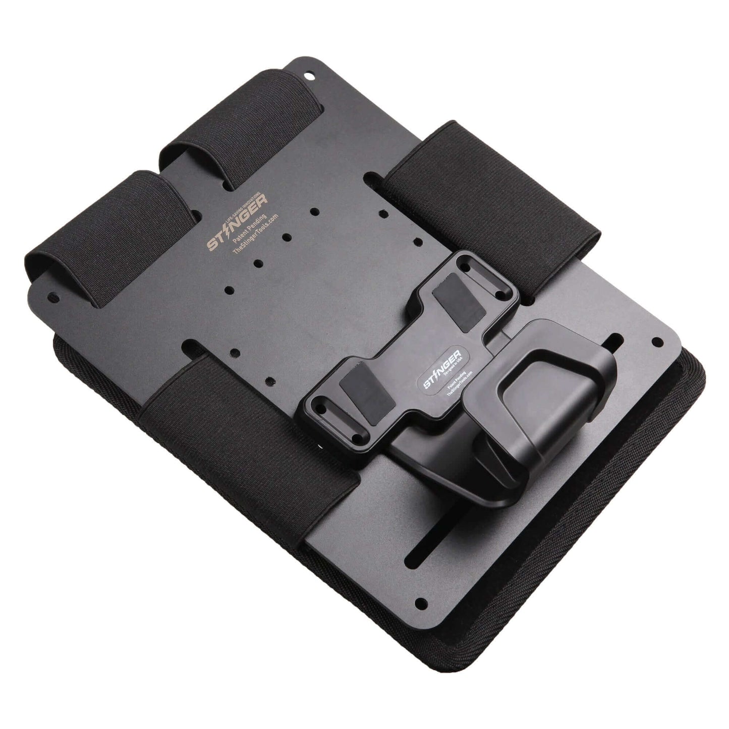 Bedside Magnetic Gun Mount, Bedside Holster with Safety Trigger Guard Protection (USA Flag)