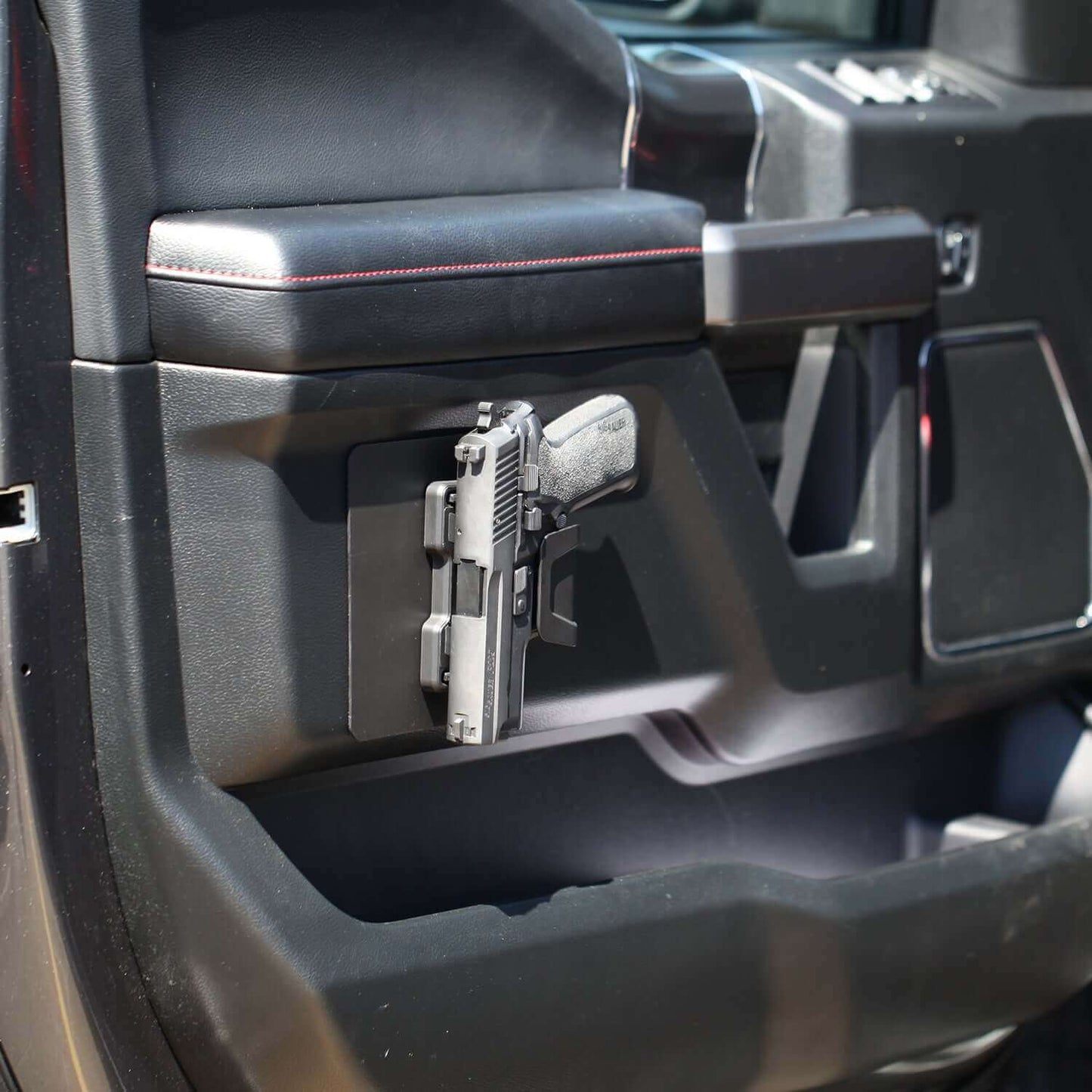 Stinger Magnetic Gun Mount w/ Safety Trigger Guard Protection, w/ Sticky Pad Non-Drill Solution (Black 2-Pack)