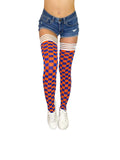Game Day! - Orange & Blue Thigh-Highs