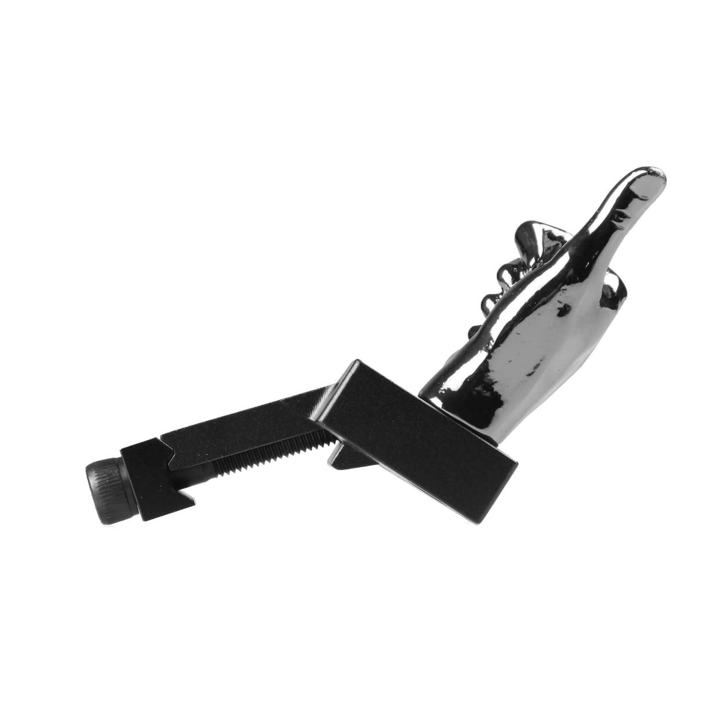 Gloss Tungsten Grey Color Novelty Finger Iron Sight Set - Offset 45 Degree (V Hand & Thumbs Up)