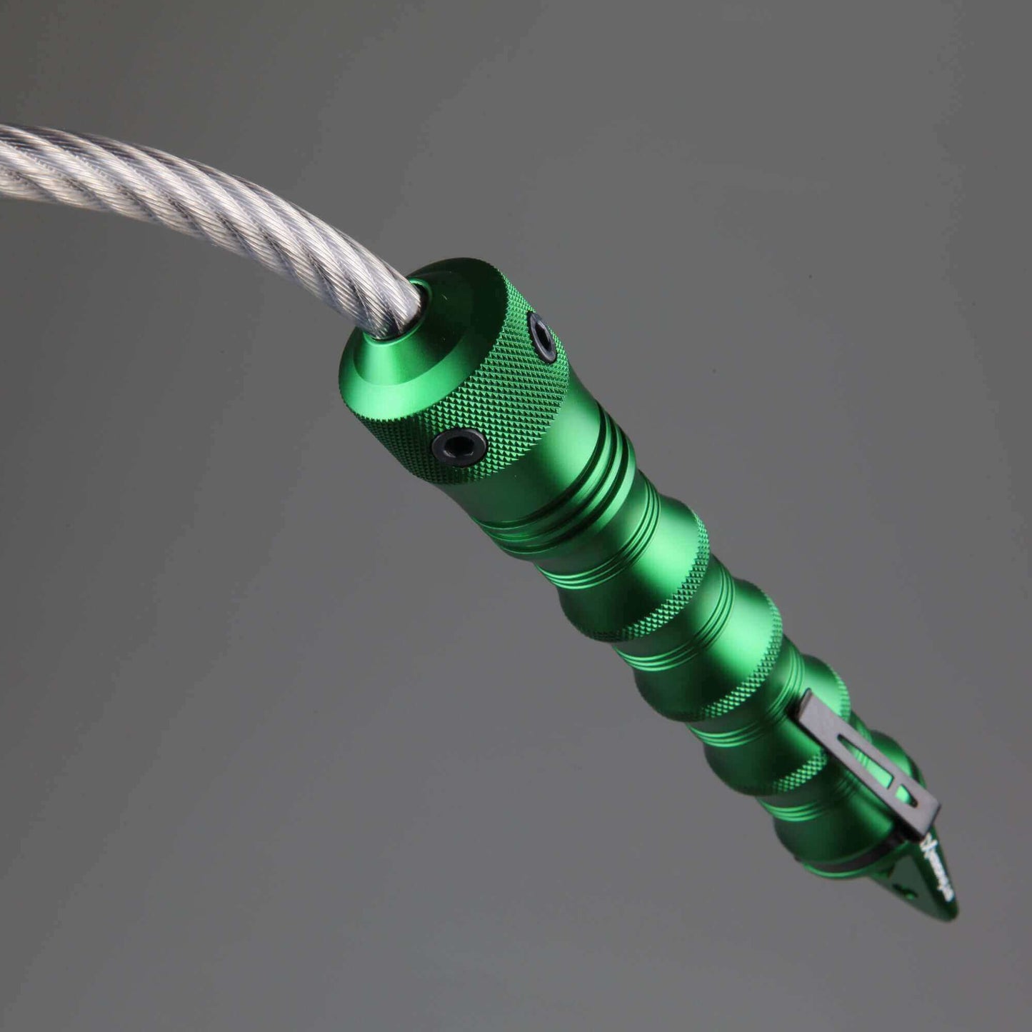 Stinger Whip Car Emergency Tool with Seat Belt Cutter and Window Breaker (XL Gatekeeper Edition, Green)