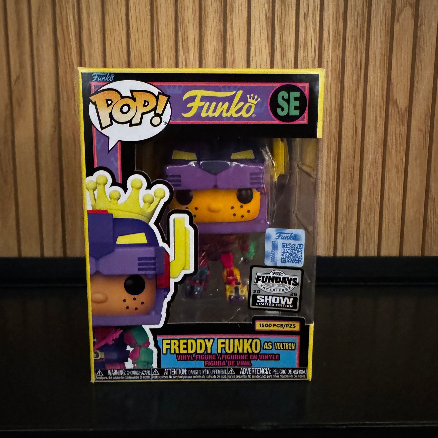 Funko Fundays Experience 2025: Pop! Originals Freddy Funko as Voltron (Blacklight) LE1500