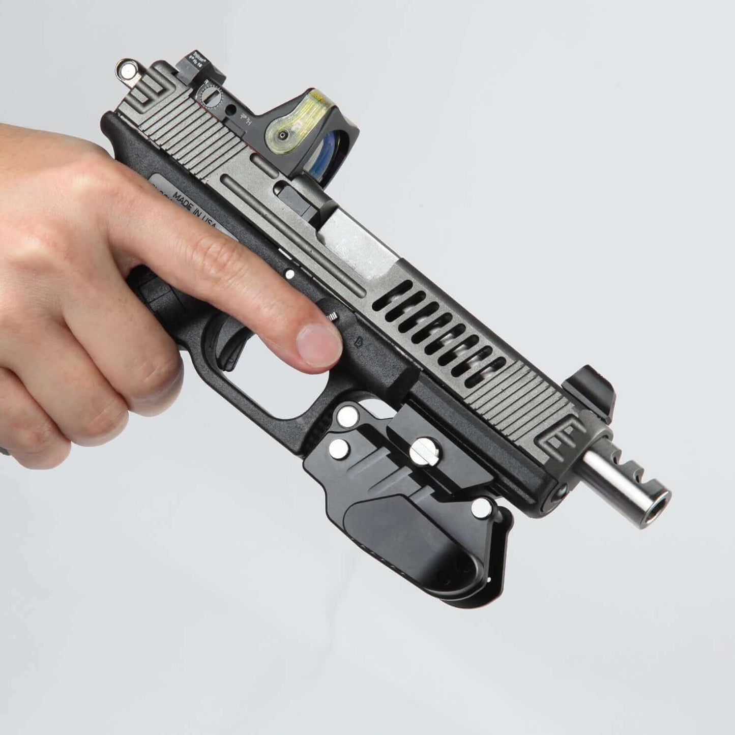 Stinger Concealment System: Trigger Guard Protection Cover, Belt Clip Minimalist Holster (Aluminum Body)