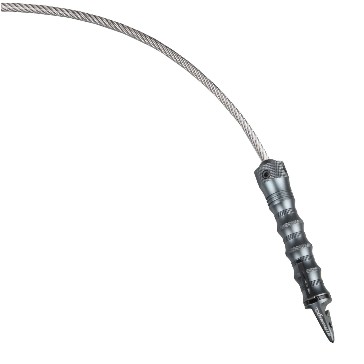 Stinger Whip Car Emergency Tool with Seat Belt Cutter and Window Breaker (XL Gatekeeper Edition, Tungsten Grey)