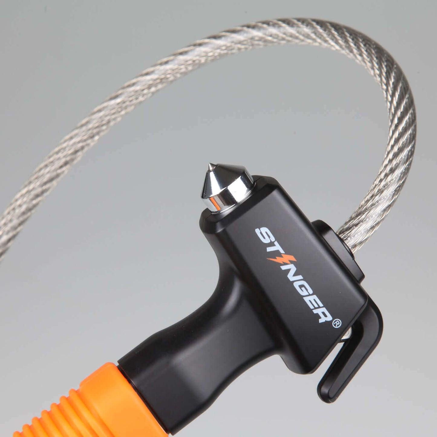 Stinger Life-Saving Whip Car Emergency Tools + Personal Alarm (Orange)