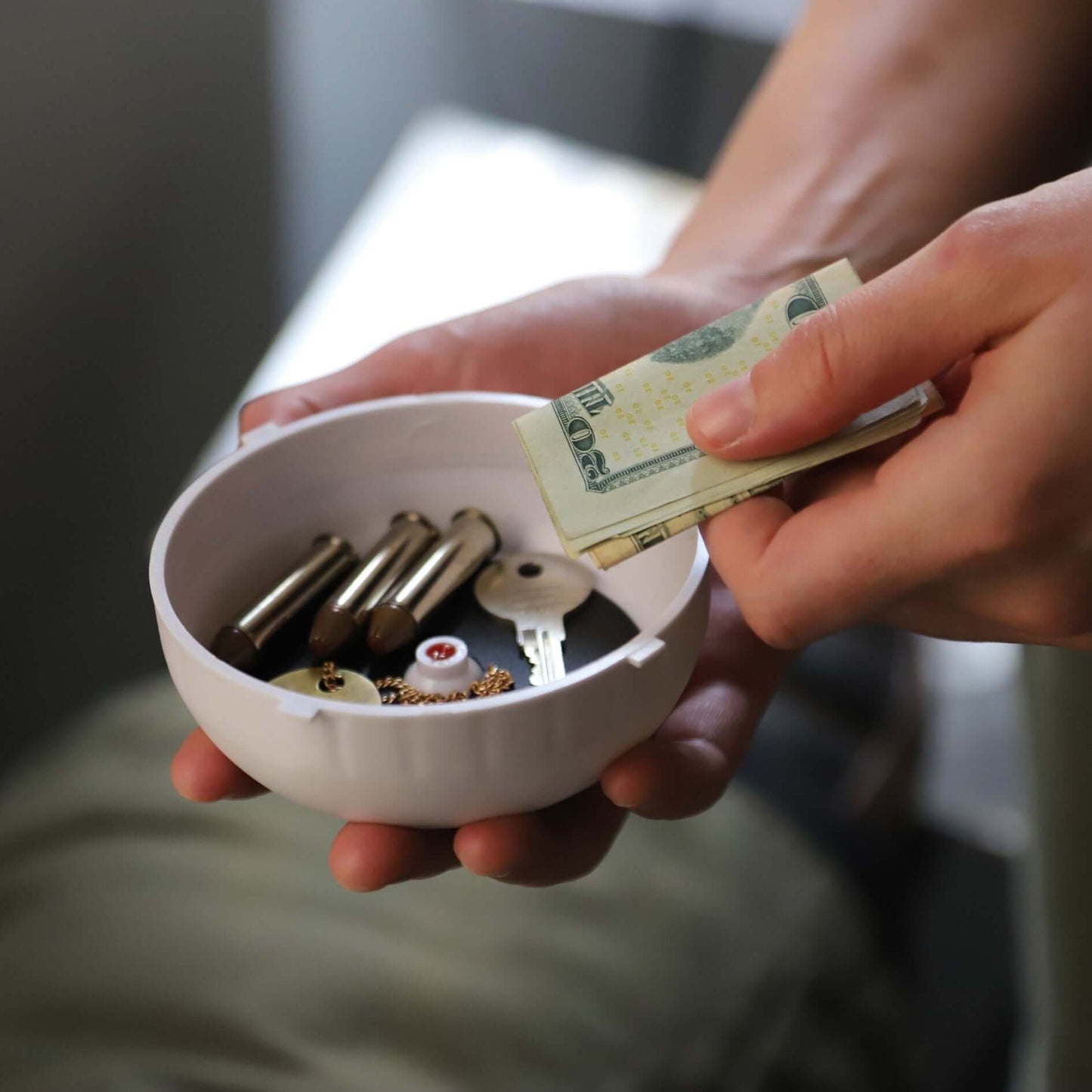 2 pcs EchoSafe Fake Smoke Detector Hidden Safe