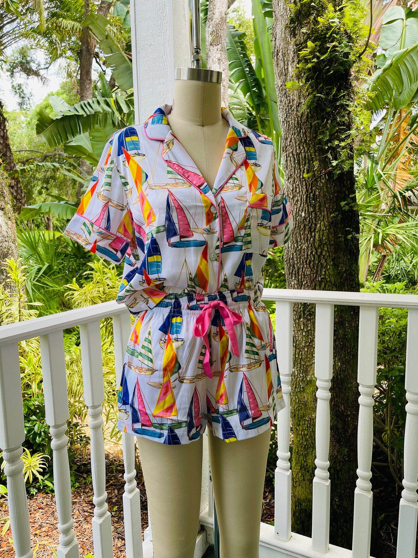 KILO BRAVA THE SATIN COLLECTION- SHORTIE PJ SET