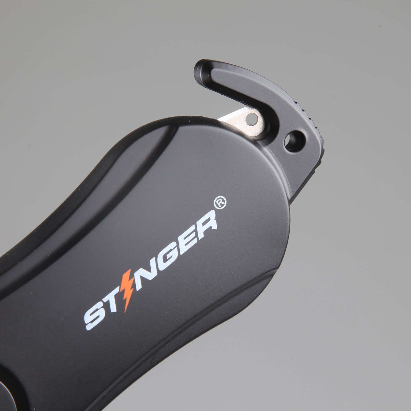 Stinger Personal Safety Alarm Keychain Emergency Tool: Siren Alarm, Seat Belt Cutter, Glass Breaker (Black Marble)