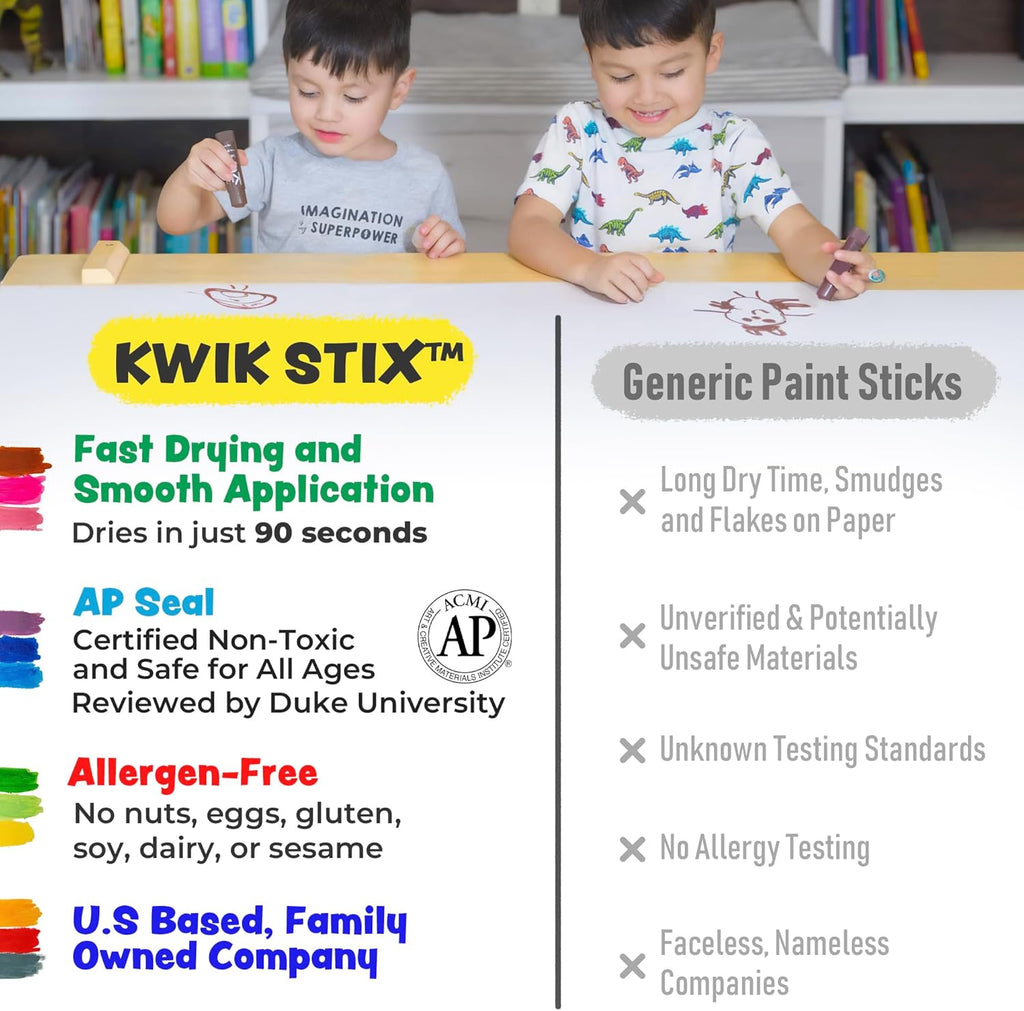 Kwik Stix Paint Sticks, Set of 10 Pastel Colors