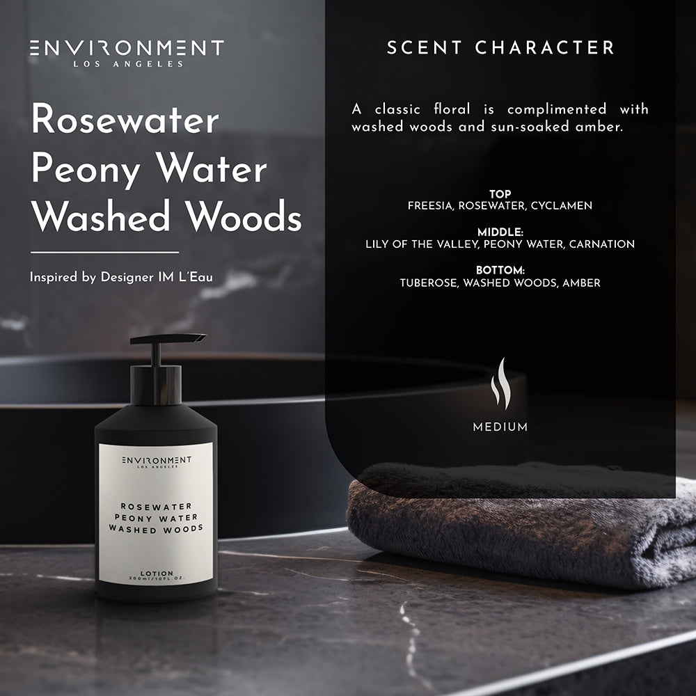 Rosewater | Peony Water | Washed Woods Lotion (Inspired by Issey Miyake L'Eau d'Issey®)