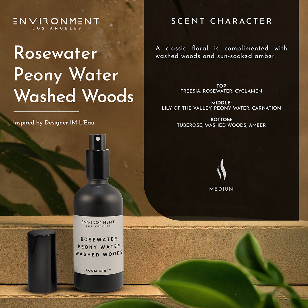Rosewater | Peony Water | Washed Woods Room Spray (Inspired by Issey Miyake L'Eau d'Issey®)