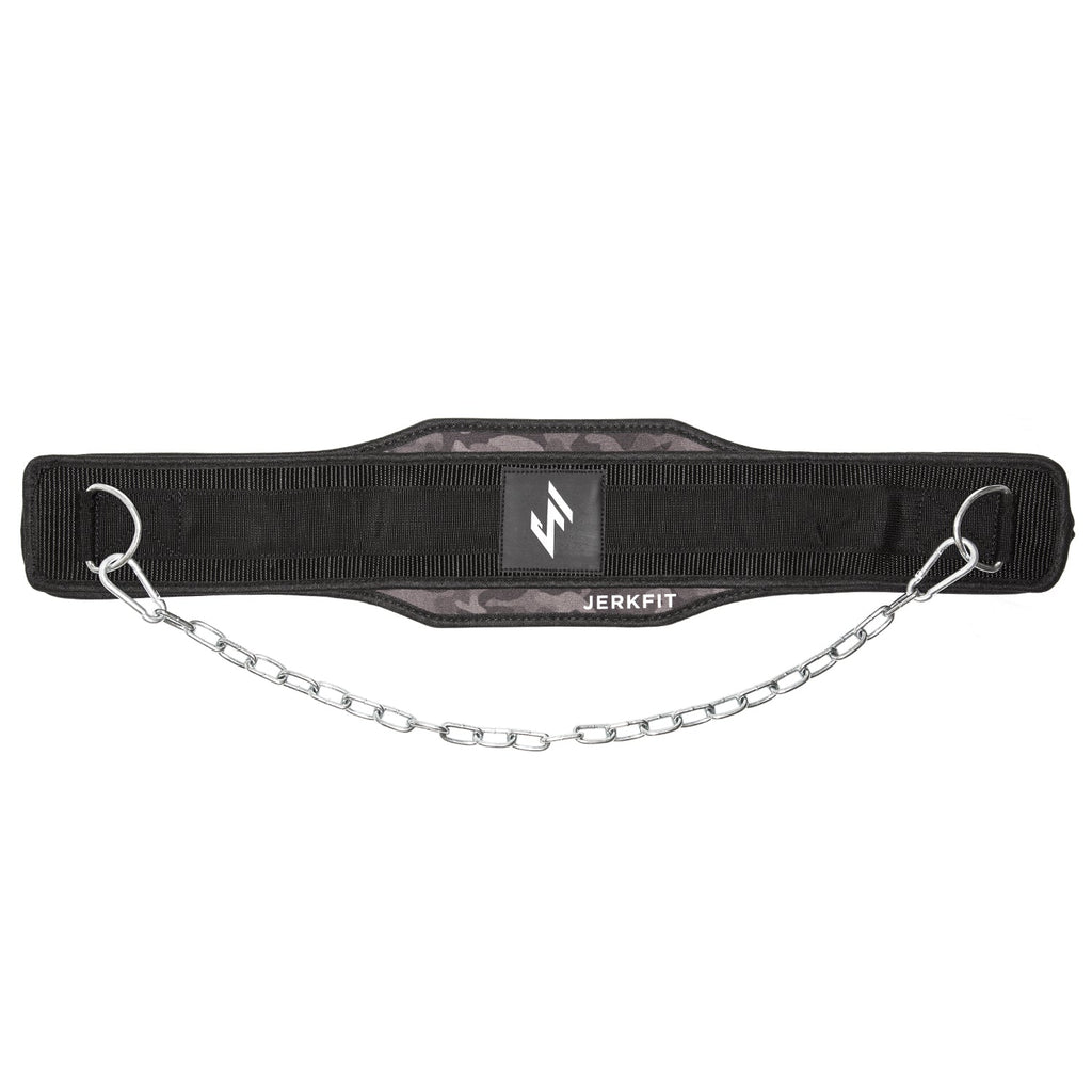 JerkFit Black Camo Dip Belt for weightlifting