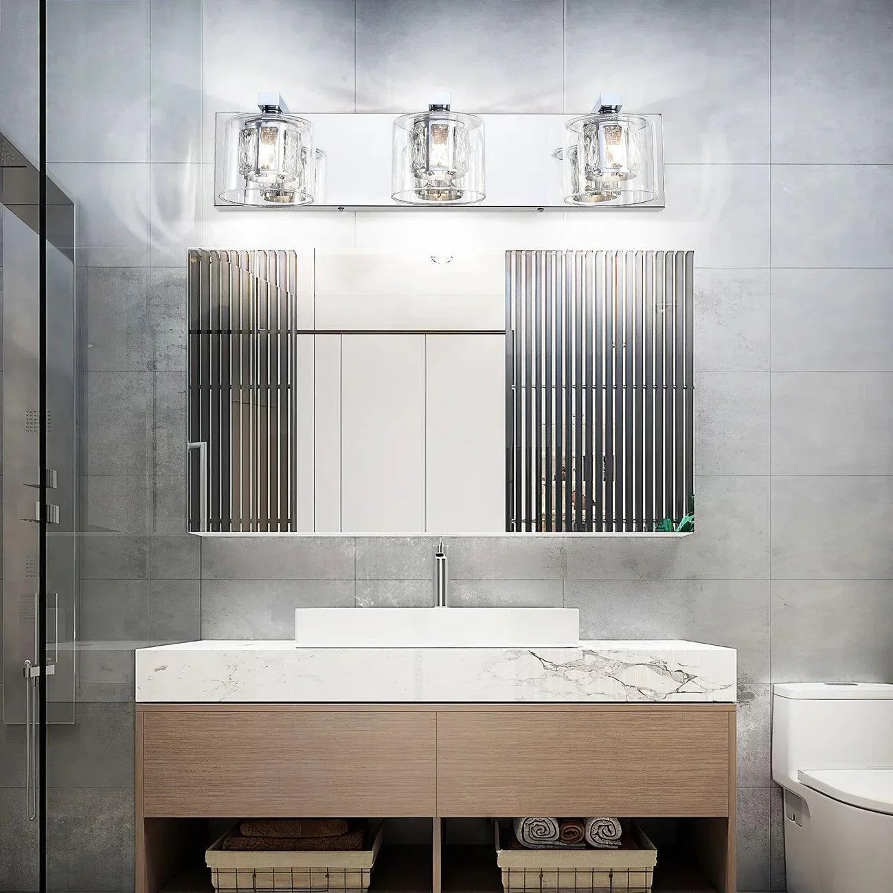 Kolt Modern 3-Light Bathroom Vanity Light