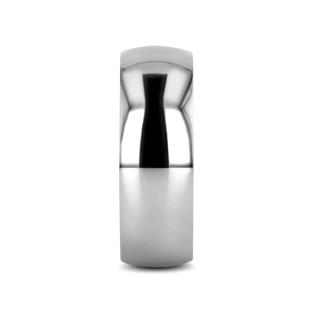 KOBOLD Domed Cobalt Chrome Comfort Fit Ring, Polished Finish — 4mm, 6mm, 8mm