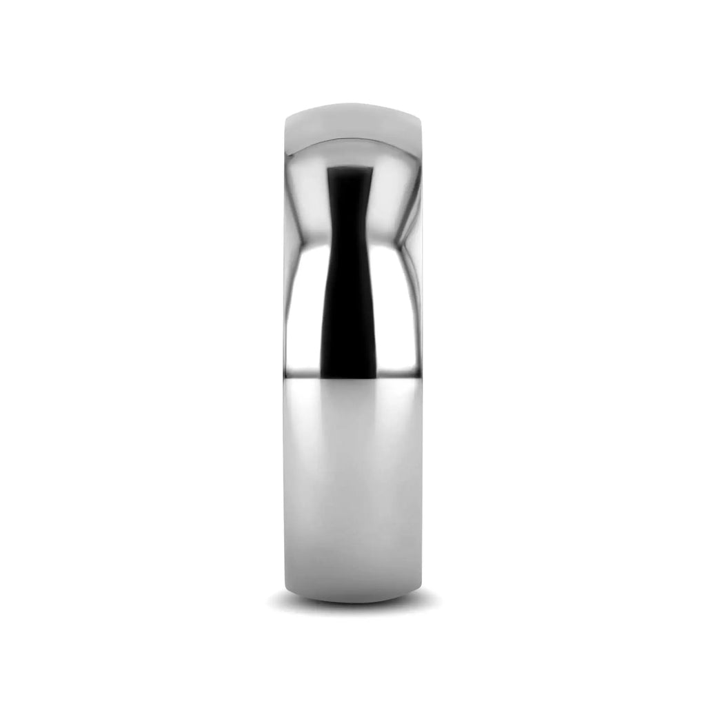KOBOLD Domed Cobalt Chrome Comfort Fit Ring, Polished Finish — 4mm, 6mm, 8mm