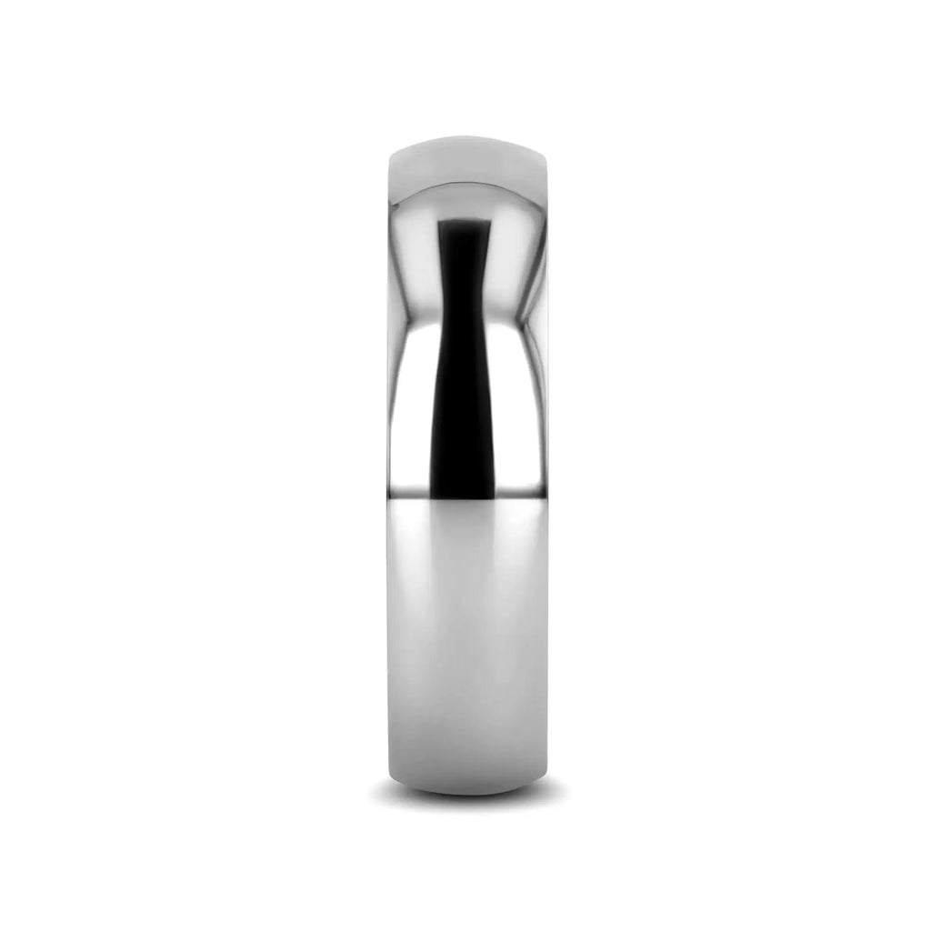 KOBOLD Domed Cobalt Chrome Comfort Fit Ring, Polished Finish — 4mm, 6mm, 8mm