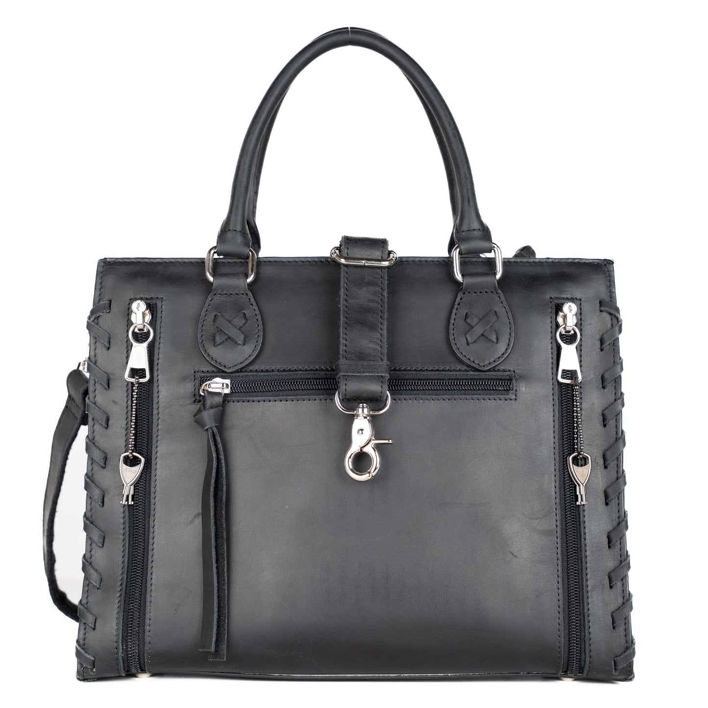 Concealed Carry Emma Leather Satchel by Lady Conceal