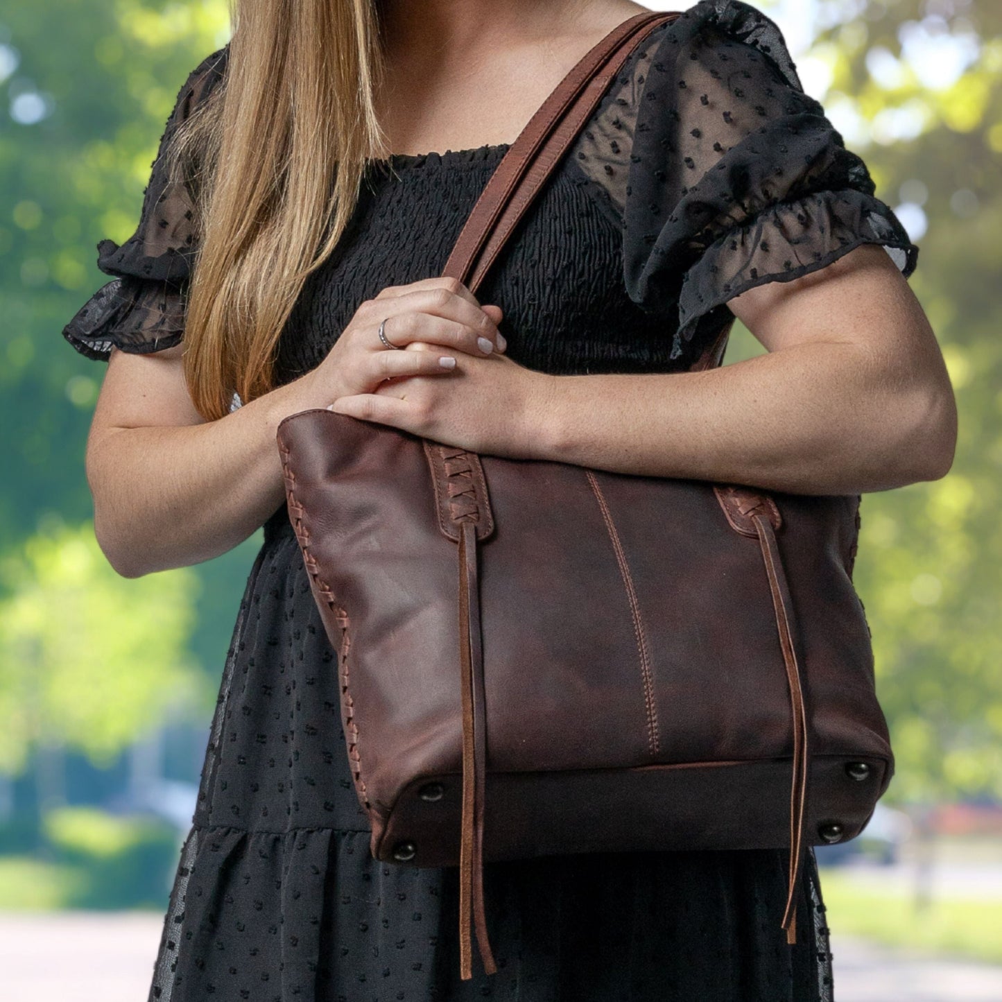 Concealed Carry Norah Leather Tote by Lady Conceal