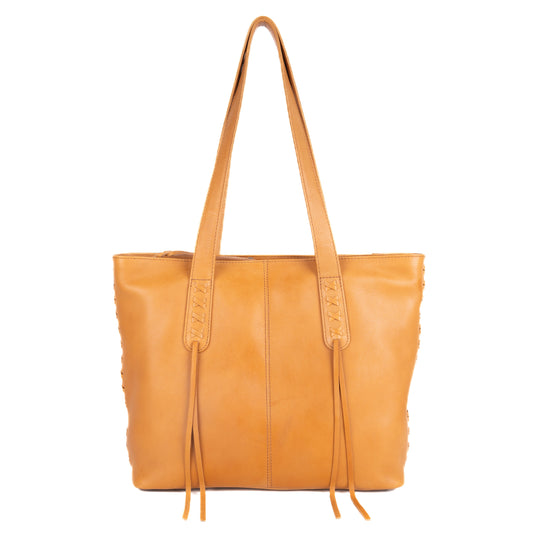 Concealed Carry Reagan Medium Leather Tote by Lady Conceal