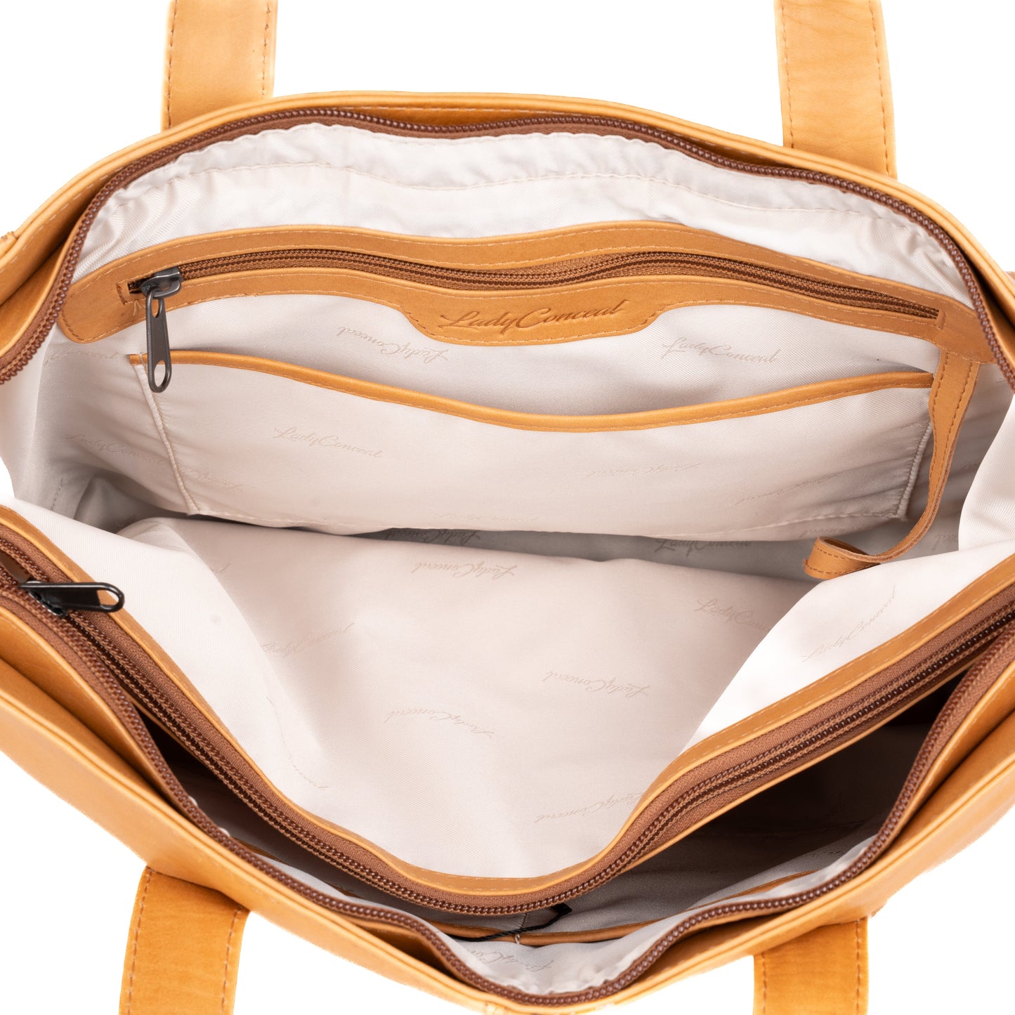 Concealed Carry Reagan Medium Leather Tote by Lady Conceal