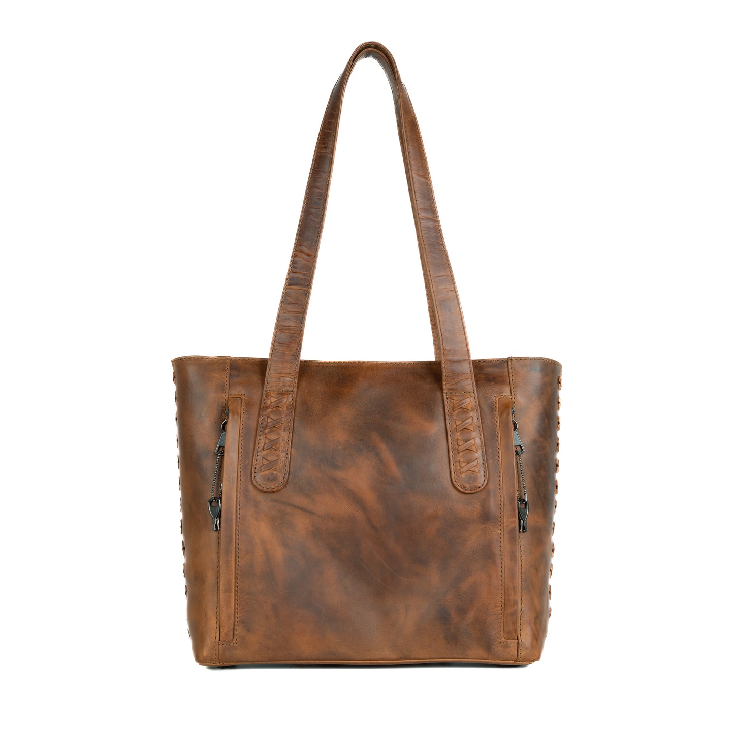 Concealed Carry Reagan Medium Leather Tote by Lady Conceal