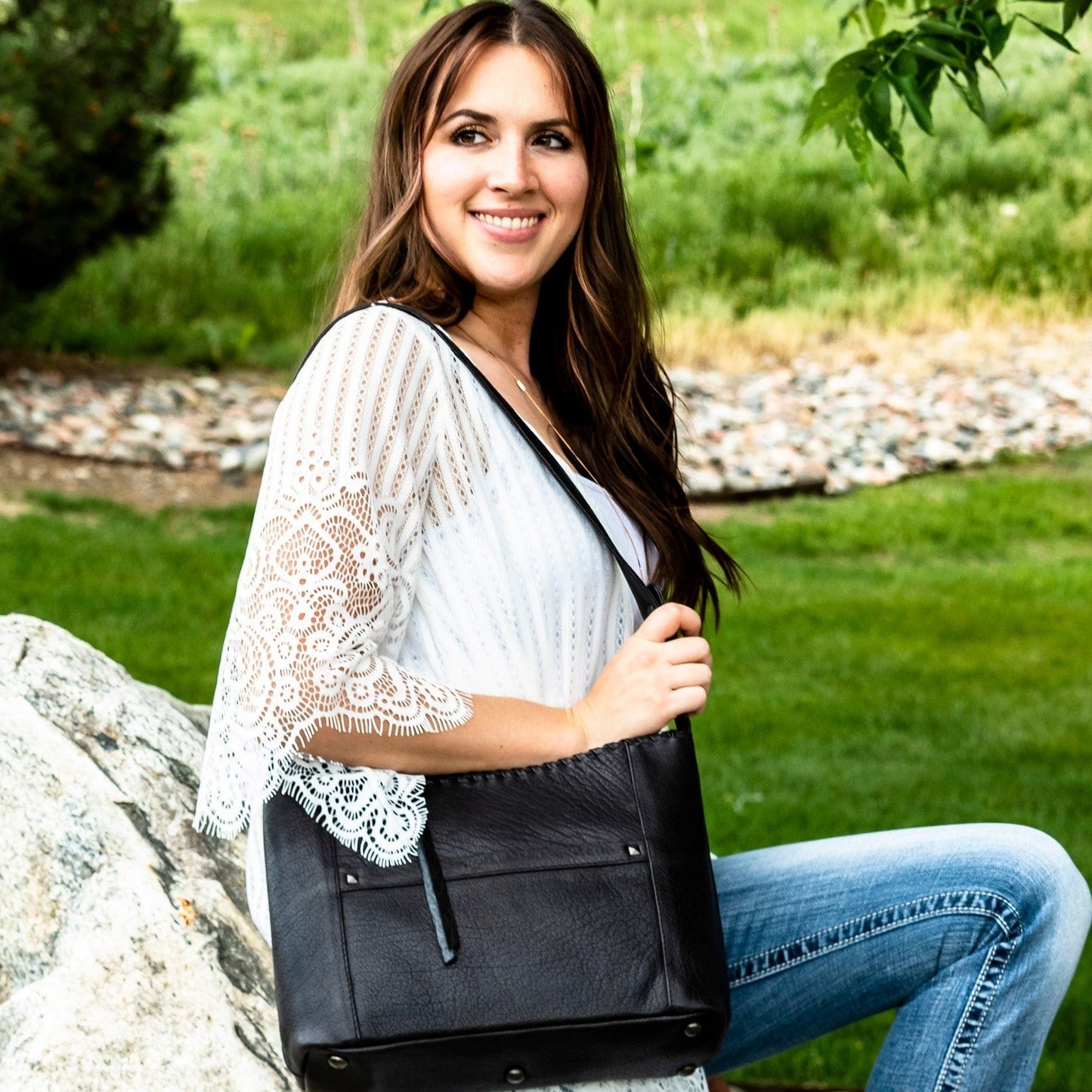 Concealed Carry Juliana Leather Hobo by Lady Conceal