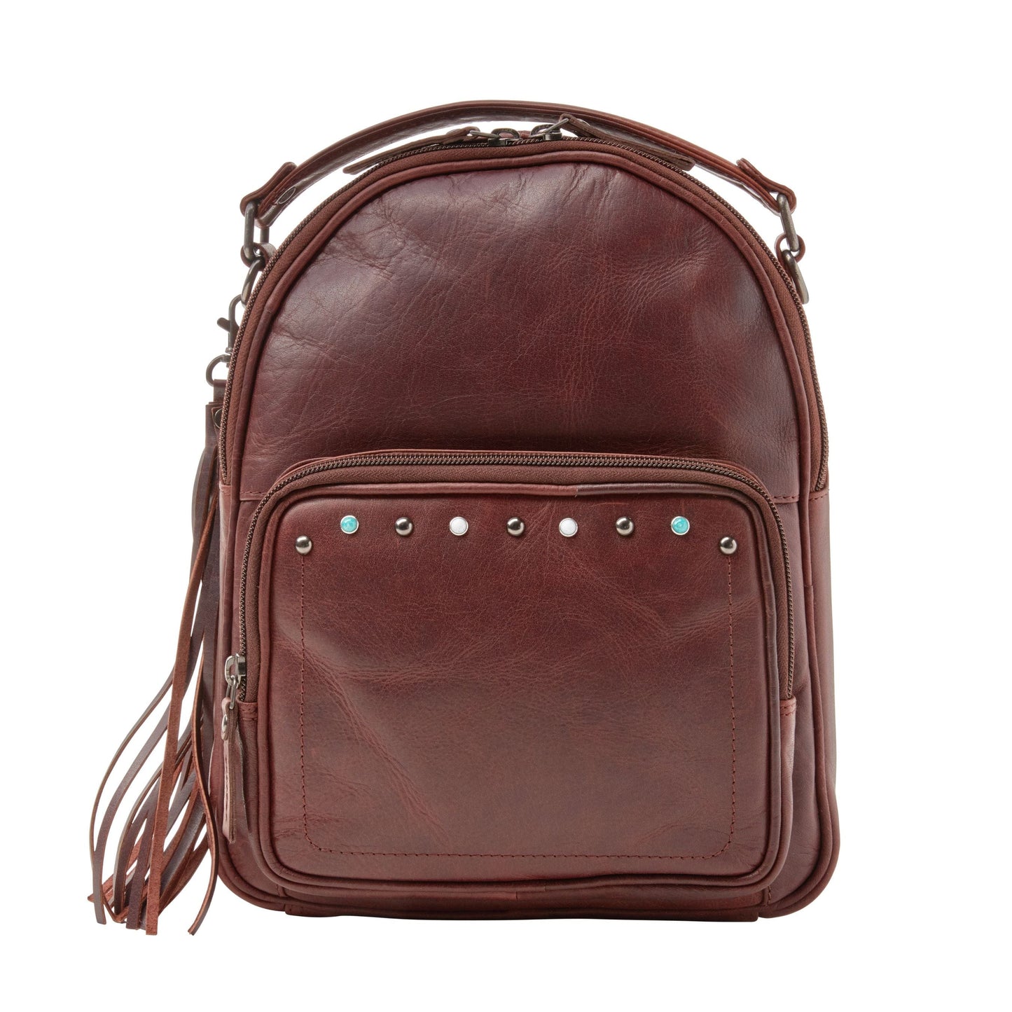 Concealed Carry Sawyer Leather Backpack by Lady Conceal