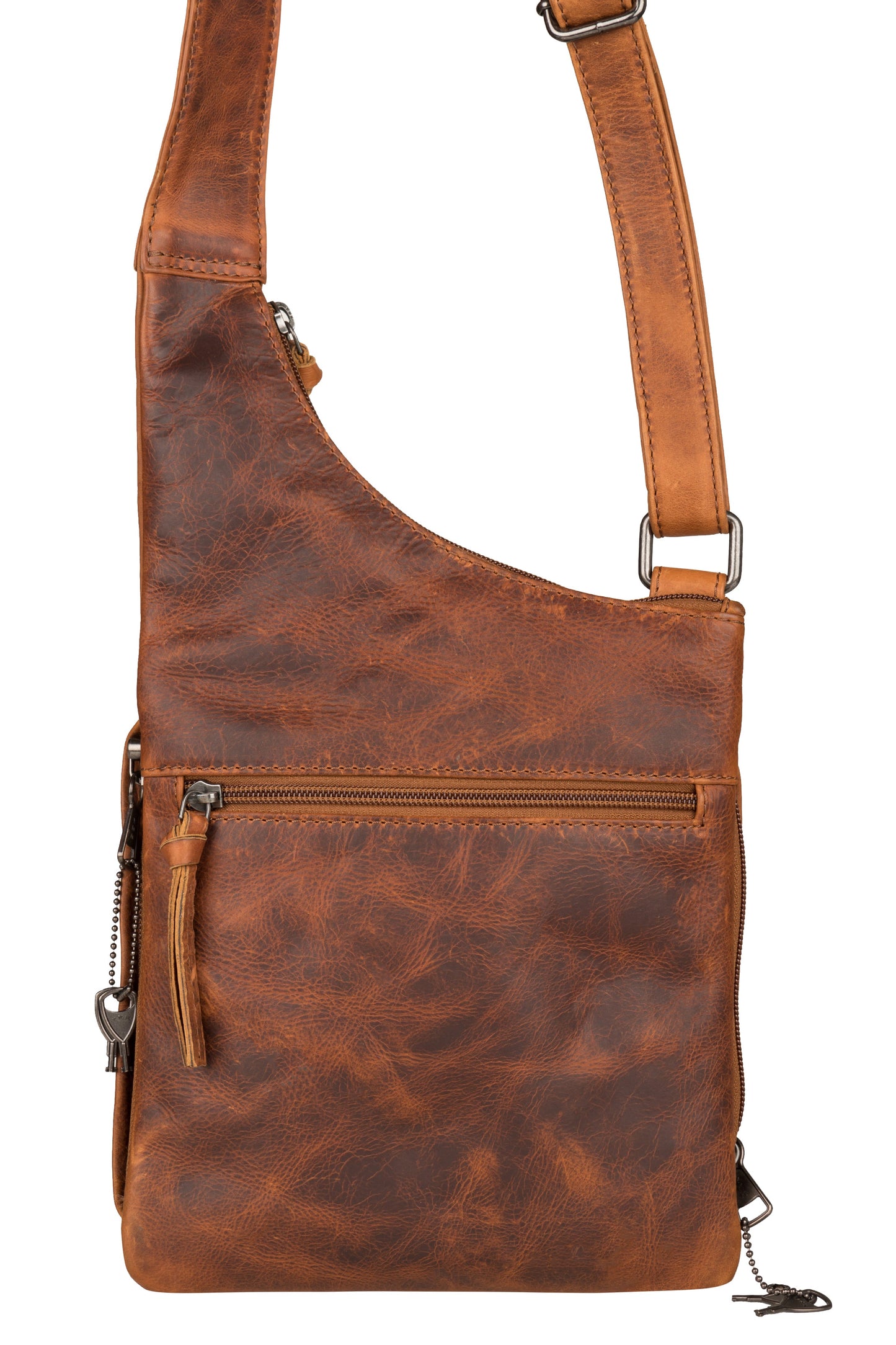 Concealed Carry Unisex Remi Leather Crossbody by Lady Conceal