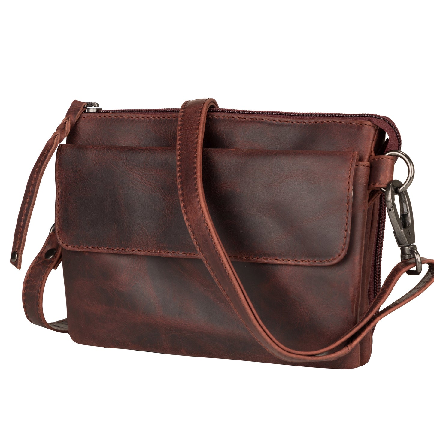 Concealed Carry Natasha Leather Crossbody by Lady Conceal