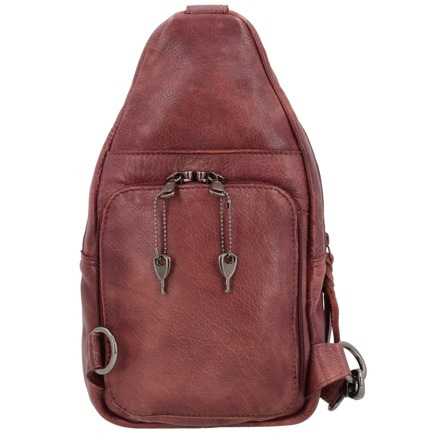 Concealed Carry Unisex Taylor Sling Leather Backpack by Lady Conceal